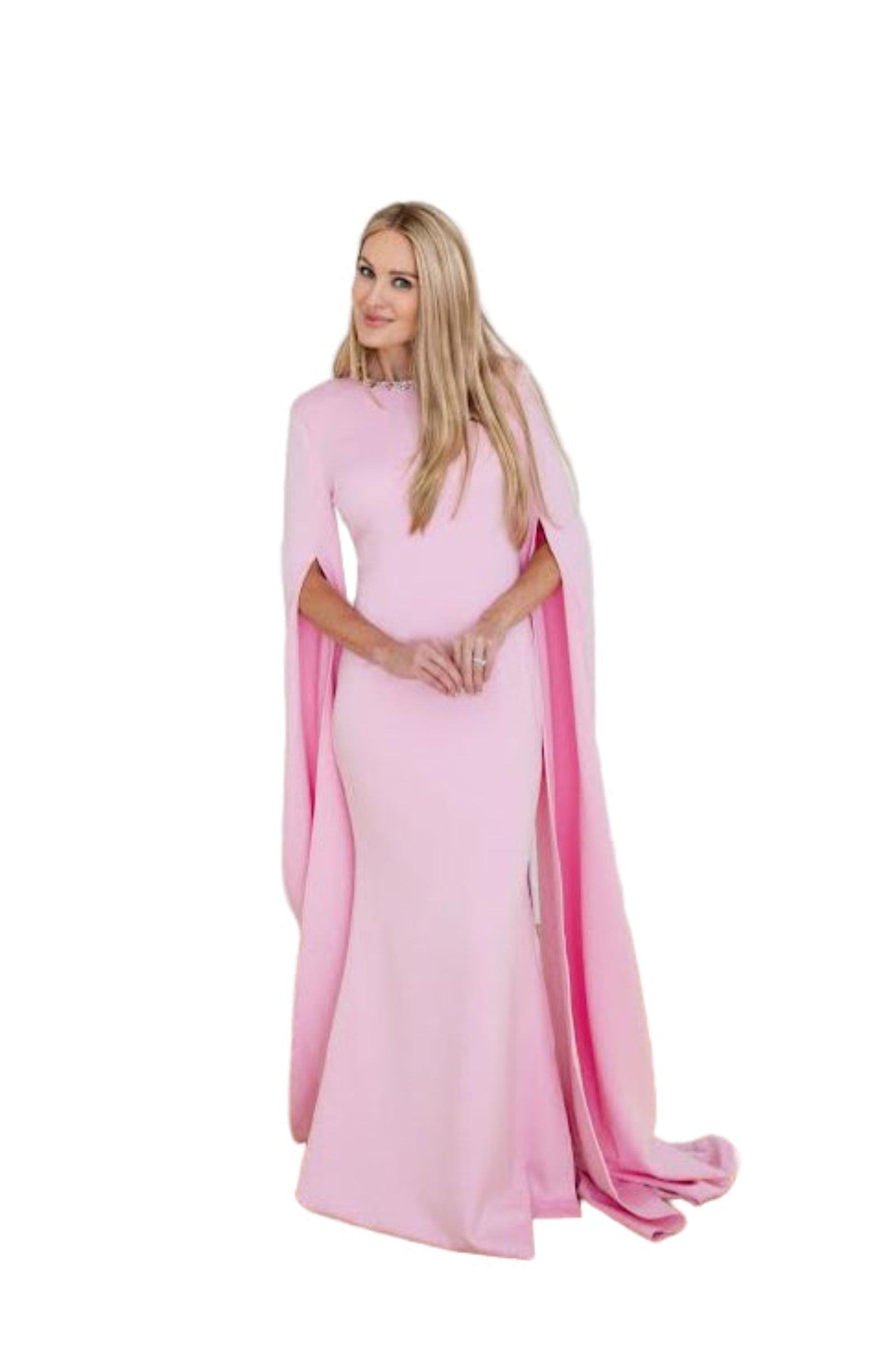 Elena Light Pink Bodycon Gown Pink / M Elena Light Pink Bodycon Gown Pink / M