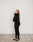 Darla fur trimmed hooded lounge suit