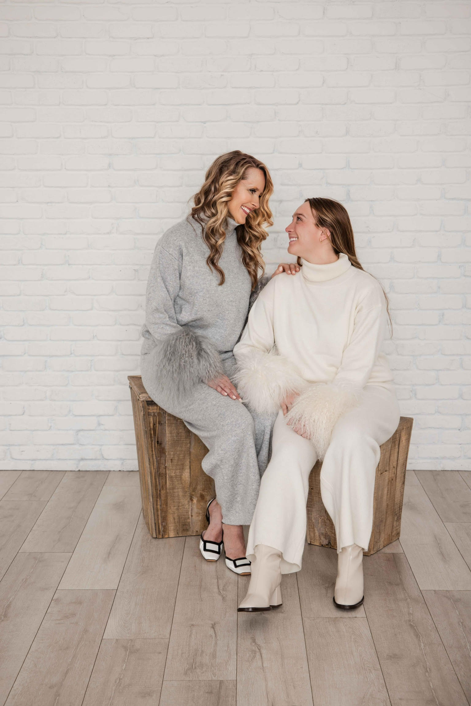 Deidre Lounge Suit with Fur Cuffs
