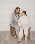 Deidre Lounge Suit with Fur Cuffs