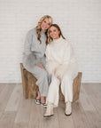 Deidre Lounge Suit with Fur Cuffs