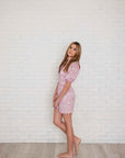 Cami Pink Geometric Romper