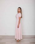 Della A-line Pink dress