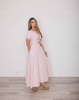 Della A-line Pink dress