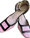 Addison Ankle Strap heel - Pink
