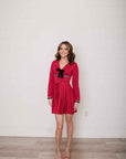 Dove Red Sweater Holiday Dress