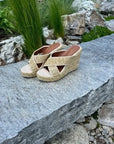 Cassi Criss Cross Grass Wedge