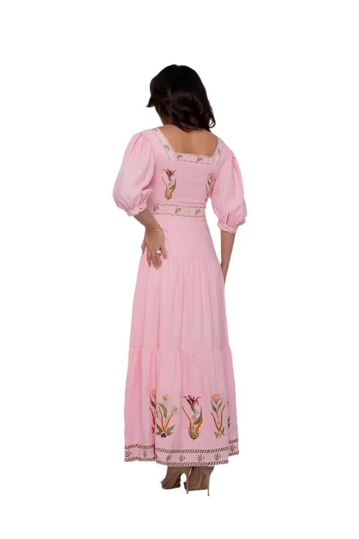 Carina Pink Maxi Dress