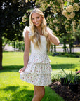 Cameron Short White Layered Dress
