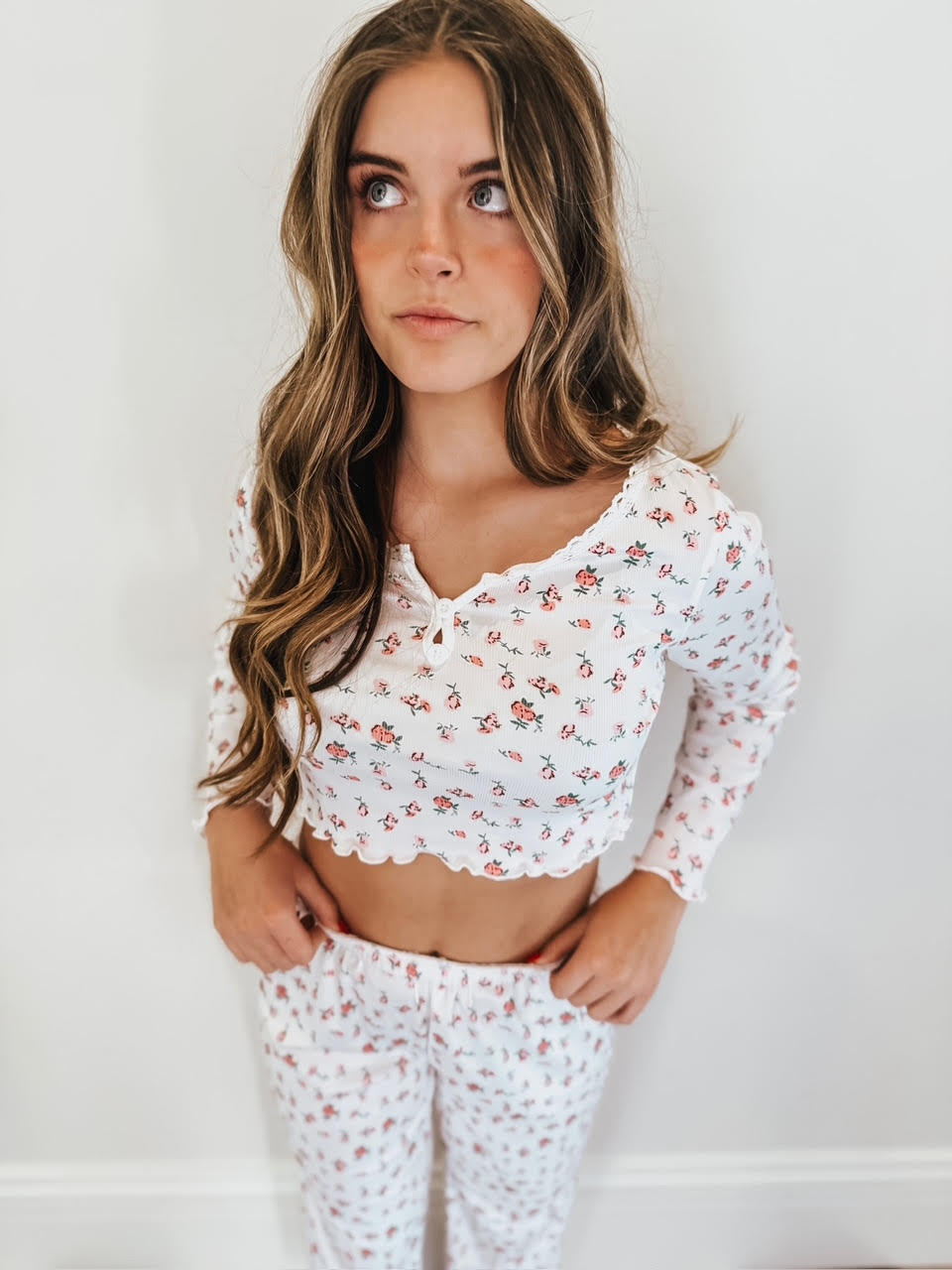 Delicate Blossoms floral pajamas