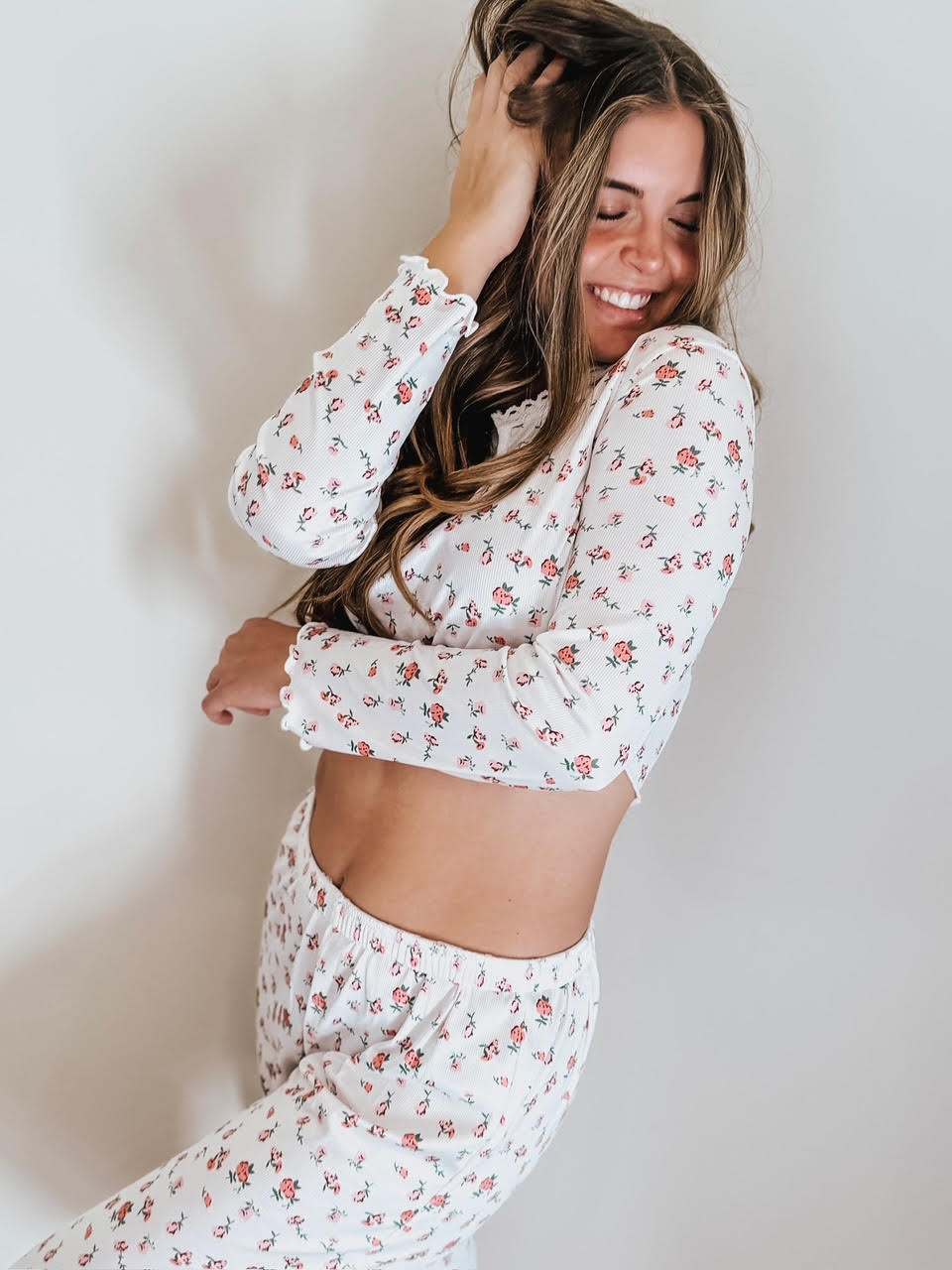 Delicate Blossoms floral pajamas