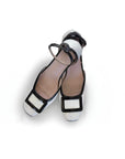 Addison Ankle Strap heel - White