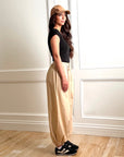 Evren Soft Cotton Joggers - Tan