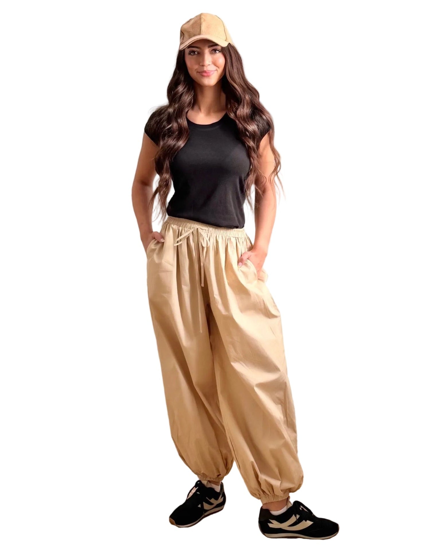 Evren Soft Cotton Joggers - Tan