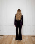 Eve Purple Velvet Pant Suit