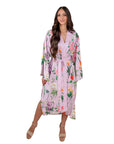 Aidan Exclusive Floral Satin Robe
