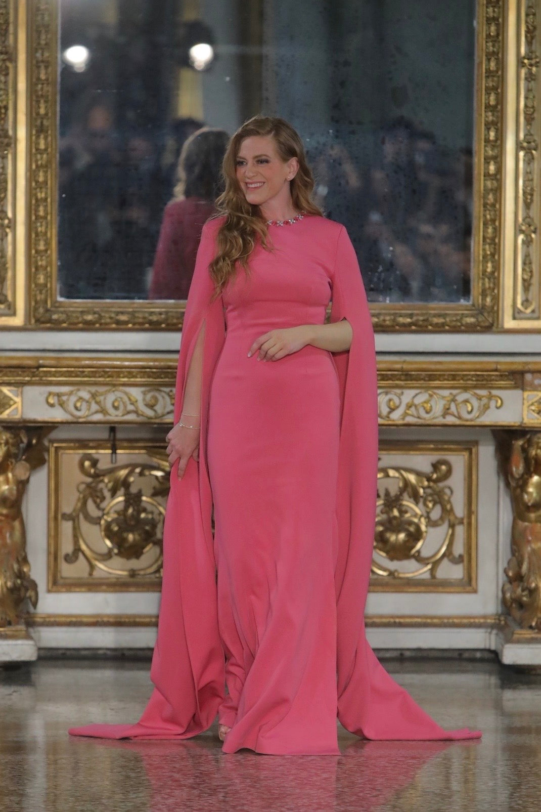 Elena Mulberry Crepe Gown