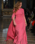 Elena Mulberry Crepe Gown
