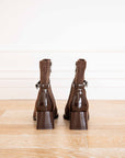 Ella Brown Suede and Patent short boot