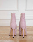 Emily Pink suede low stiletto boot