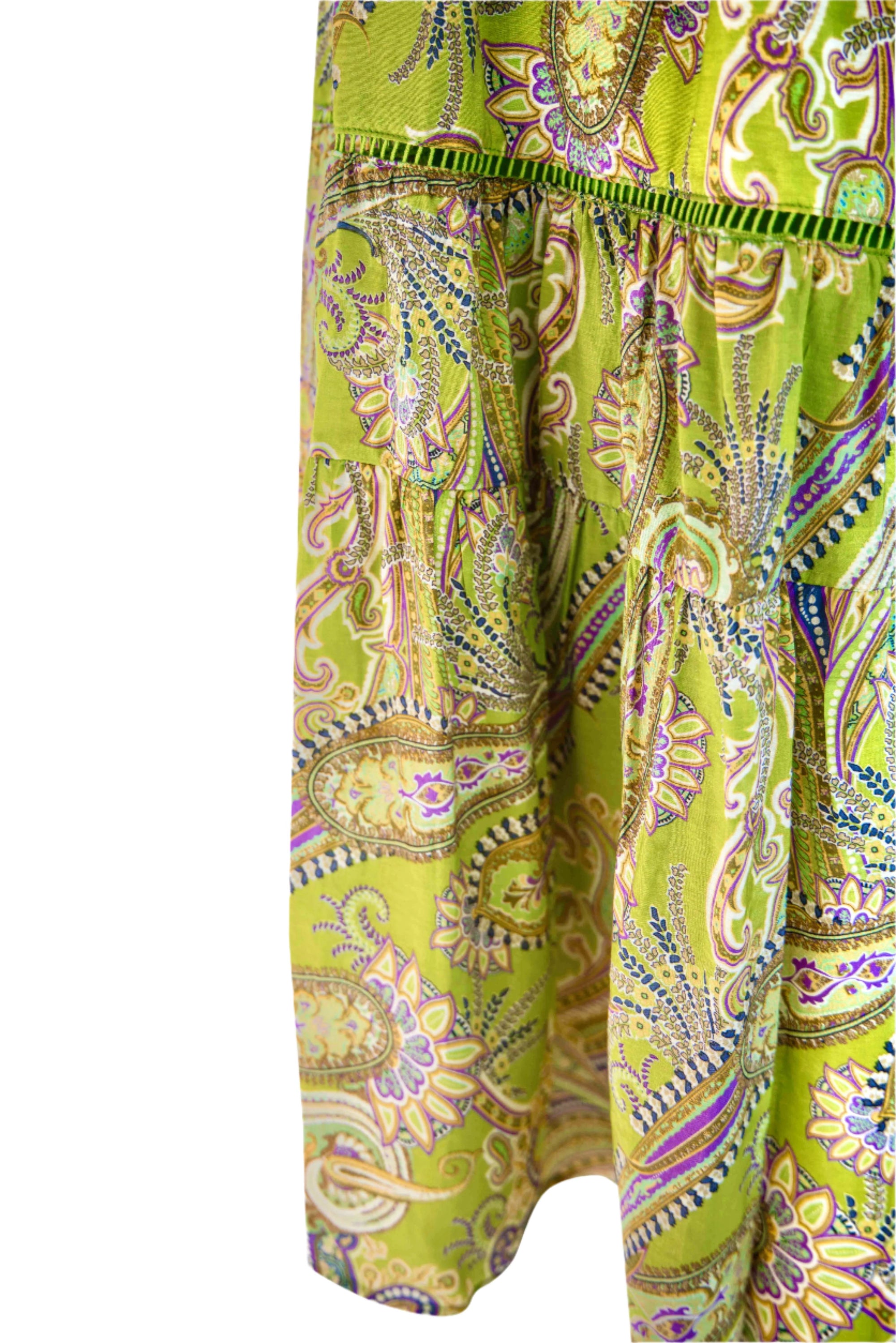 Eve Green Paisley Maxi Sundress