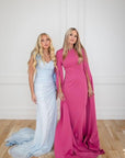 Elena Mulberry Crepe Gown