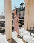 Dorrit Purple Tweed dress