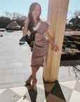 Dorrit Purple Tweed dress