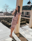 Dorrit Purple Tweed dress