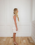 Cameron Short White Layered Dress
