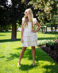 Cameron Short White Layered Dress