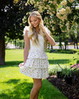 Cameron Short White Layered Dress