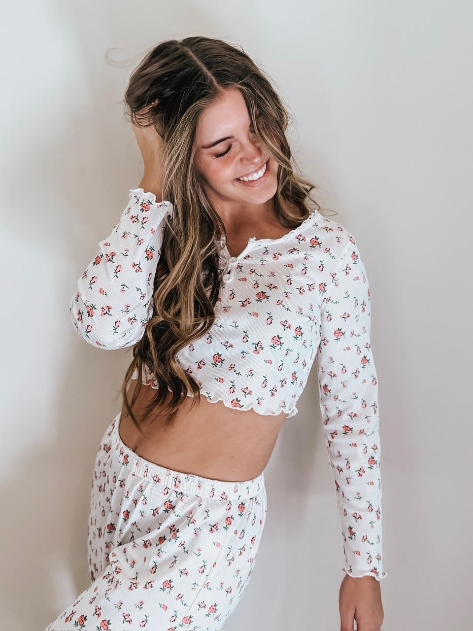 Delicate Blossoms floral pajamas